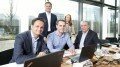 V.l.n.r.: Roger Lothmann (Geschäftsführender Gesellschafter - ZAQUENSIS), Jérôme Caille (CEO - House of HR), Lars Ackmann (Geschäftsführender Gesellschafter - ZAQUENSIS), Valerie Hemberg (Analystin - House of HR), Andres Cano (CFO - House of HR). Quelle: obs/House of HR
