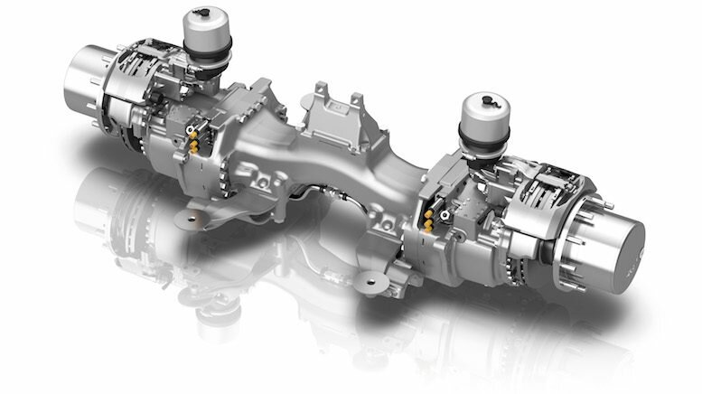 Radnaher E-Antrieb von ZF im Urban eTruck von Mercedes-Benz. Quelle: ZF Friedrichshafen AG