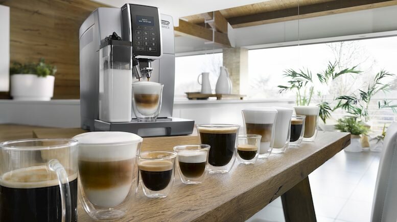 Tag des Kaffees: Mit De'Longhi perfekten Kaffeegenuss erleben / (FOTO: De'Longhi) Die Kaffeevariationen der De'Longhi Dinamica. De'Longhi Deutschland GmbH